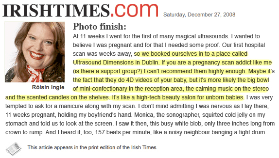 Roisin Ingle Vital Signs Testimonial 